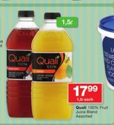 Quali 100% Fruit Juice Blend Assorted-1.5Ltr Each