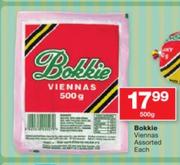 Bokkie Viennas Assorted-500g Each