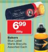 Bakers Blue Label Marie Biscuits Assorted-200g Each