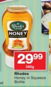Rhodes Honey In Squeeze Bottle-340g