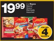 Royco Sauce/Gravy Marinade Assorted-For 4 Packets