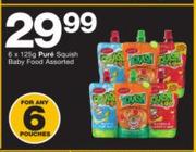 Pure Squish Baby Food Assorted-6x125g