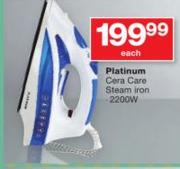 Platinum Cera Care Steam Iron-2200W 