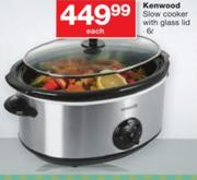 Kenwood 6.0Ltr Slow Cooker With Glass Lid
