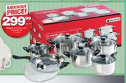 Majore 12 Piece Stainless Steel Cookware Set-Per Set