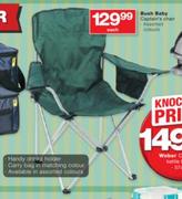 Bush Baby Captain's Chair Assorted Colours-Each
