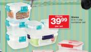 Gizmo 3 In 1 Clip Container Set-Per Set
