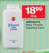 Johnsons Baby Powder Assorted-200g Each