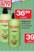 Organics Shampoo/Conditioner Assorted-1Ltr Each