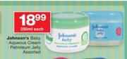 Johnson's Baby Aqueous Cream Petroleum Jelly Assorted-250ml Each