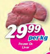 Frozen Ox Liver-Per Kg