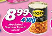Koo Baked Beans In Tomato Sauce-410g