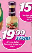 Steers Salad Dressing Assorted-375ml