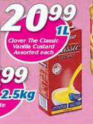 Clover The Classic Vanilla Custard Assorted-1Ltr