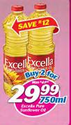 Excella Pure Sunflower Oil-2 x 750ml