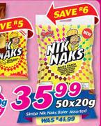 Simba Nik Naks Baler Assorted-50 x 20g