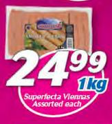Superfecta Viennas Assorted-1Kg 