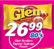 Glen Rooibos Tagless Teabags Pouch-80's