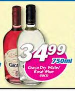 Graca Dry White/Rose Wine-750ml Each