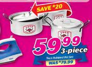 Teco 3 Piece Polished Pot Set