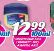 Vaseline Blue Seal Petroleum Jelly Assorted-100ml 
