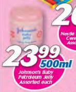 Johnson's Baby Petroleum Jelly Assorted-500ml 