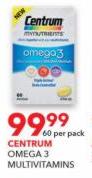 Centrum Omega 3 Multivitamins-60 Per Pack