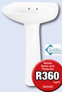 Betta Melisa Basin And Pedestal S05405-Each