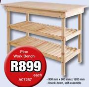 Pine Work Bench A07287