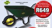 Lasher Wheelbarrow Falcon Pneumatic Wheel Concrete J01100-Each