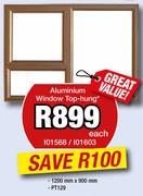 Aluminium Window Top-Hung 1200x900mm PT129-Each