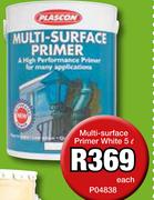 Plascon Multi Surface Primer White-5Ltr