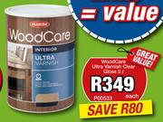 Plascon Woodcare Ultra Varnish Clear Gloss-5Ltr