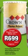 Crown Plaster Primer White-20Ltr