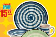 Ceramic Dinner Plates-Each