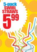 Swirl Straws 5 Pack