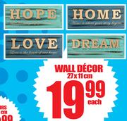 Wall Decor-27x11cm Each
