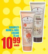 Bramley Hand And Nail Cream-75ml Each