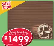 Smooth Garage Door Buffalo Brown Series 245 D05370-Each