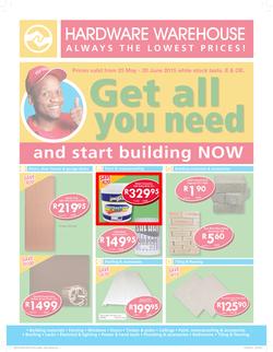 Hardware Warehouse KZN : Get All You Need (25 May -20 Jun 2015), page 1