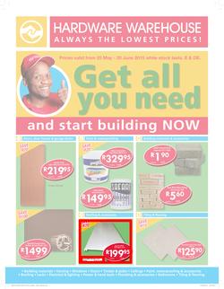 Hardware Warehouse KZN : Get All You Need (25 May -20 Jun 2015), page 1