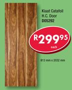Kiaat Catafoil H.C.Door D05292-813mm x 2032mm Each