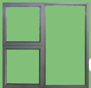 Aluminium Window PTT1212 Bronze Top Hung 104950-Each