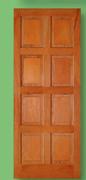 Hardwood 8 Panel Door MT D01840-813mm x 2050mm Each