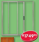 Aluminium Patio Door OX 1.8m Natural D00885-Each