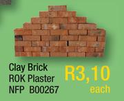 Clay Brick Rok Plaster NFP B00267-Each