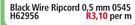 Black Wire Ripcord 0.5mm 0545 H62956-Per m