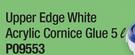 Upper Edge White Acrylic Cornice Glue P09553-5Ltr Each