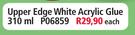 Upper Edge White Acrylic Glue P06859-310ml Each