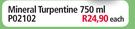 Mineral Turpentine P02102-750ml Each